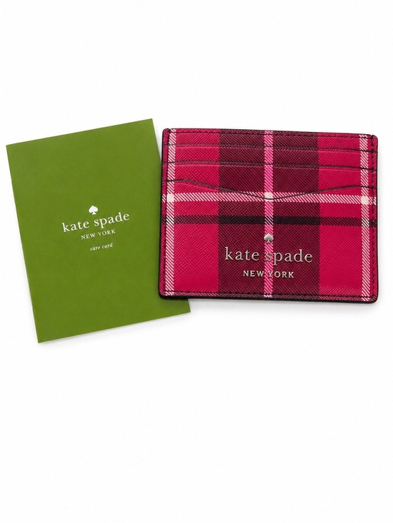kate spade Handbags - kate spade Rose Plaid Card & Key Holder with Logo